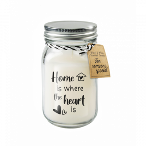 LAU: Black & White scented candles - Home is where the heart is