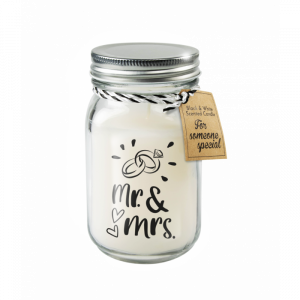 LAU: Black & White scented candles - Mr. & Mrs