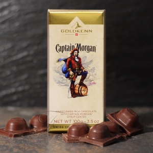 OS: Goldkenn Chocoladereep gevuld met Captain Morgan rum